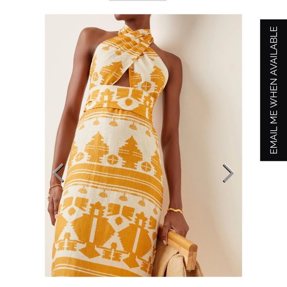 Johanna Ortiz Facundo Printed Linen Maxi Dress - Picture 4 of 9